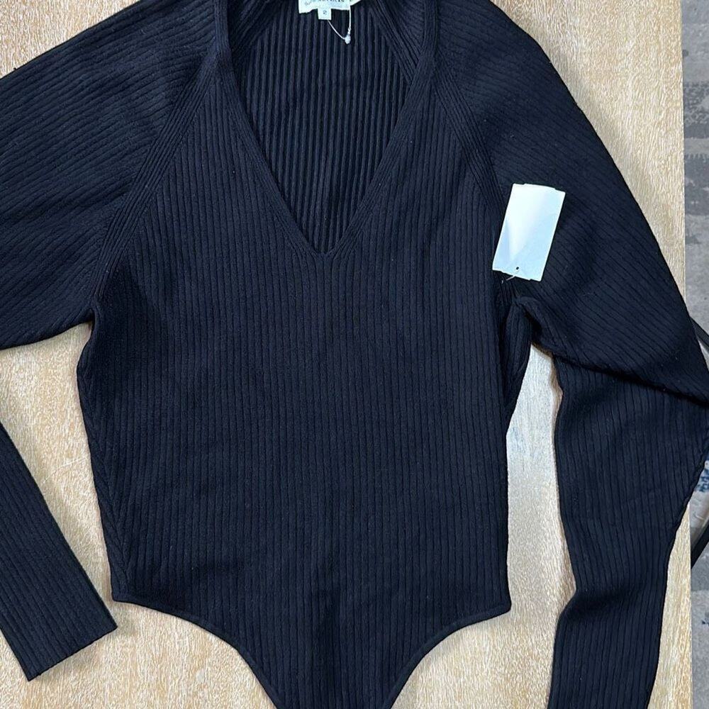 Good American Rib Deep V Bodysuit - Picture 8 of 10